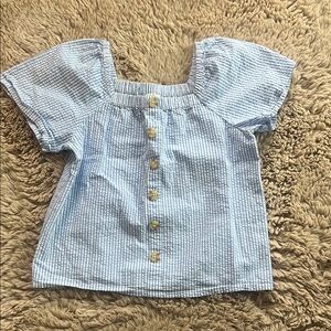 NWOT Crewcuts Light Blue Button Down Kids Shirt